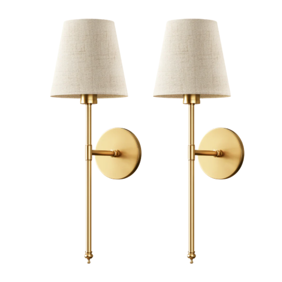 Set de 2 Lámparas de pared inalámbricas y autoadhesivas LUXOR HOME