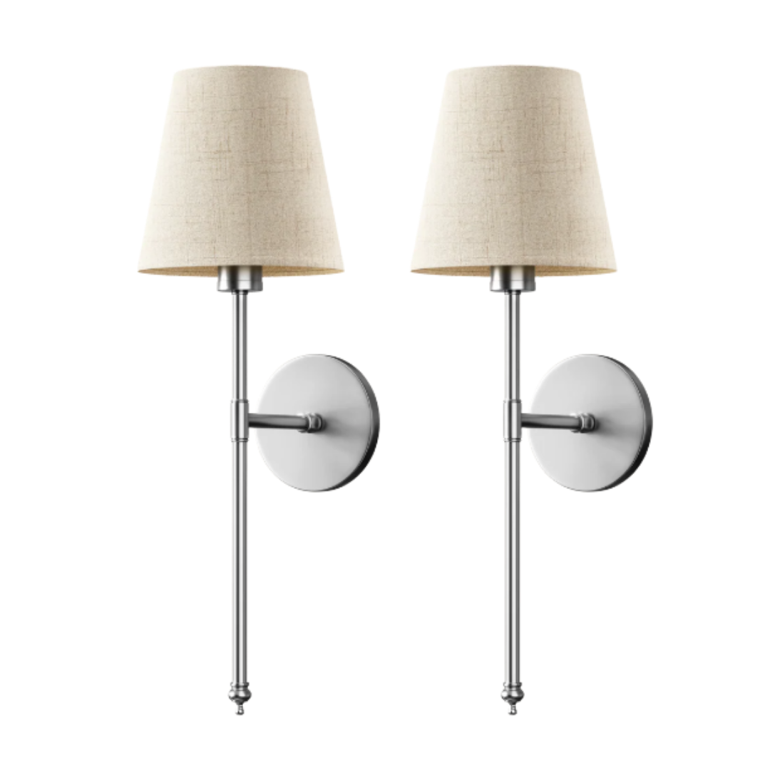 Set de 2 Lámparas de pared inalámbricas y autoadhesivas LUXOR HOME