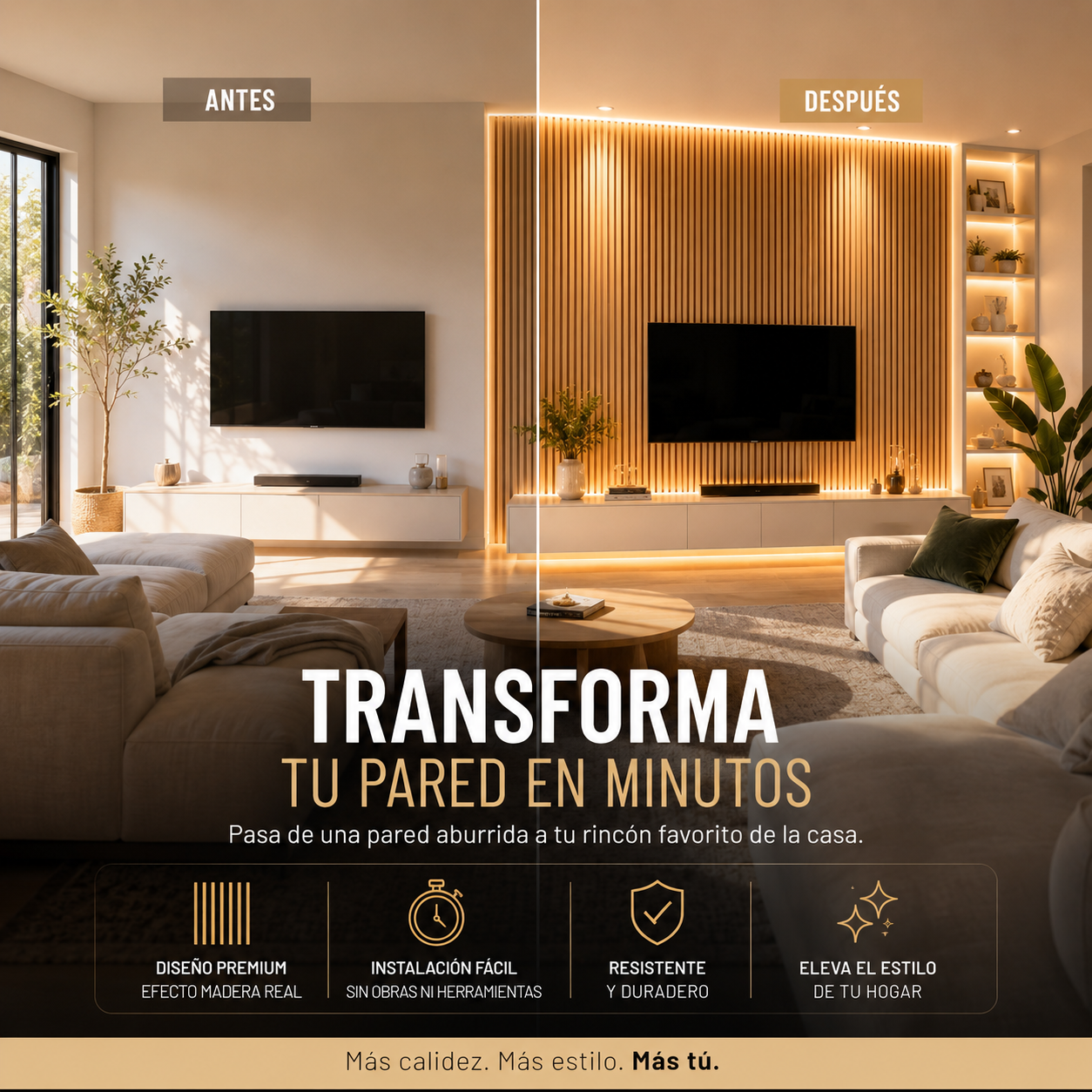 Panel autoadhesivo efecto madera LUXORHOME™