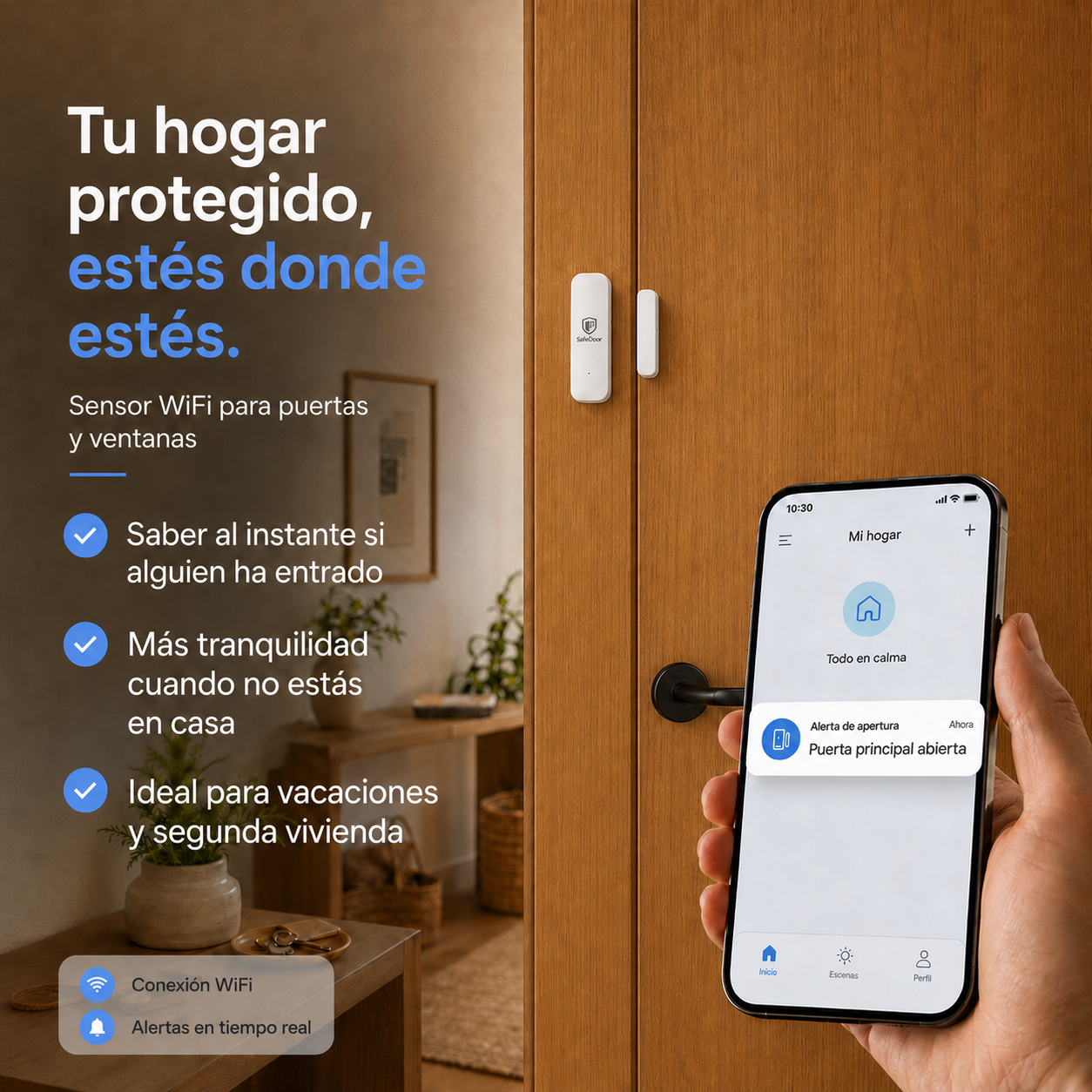 Alarma silenciosa con notificación instantánea al movil