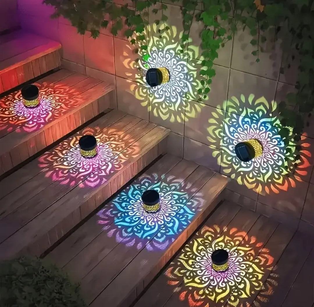 Luz solar decorativa efecto mandala LUXORHOME