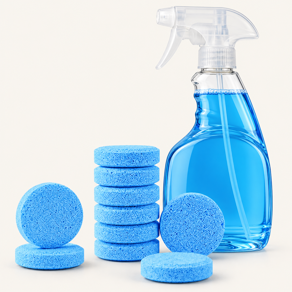 Pastillas efervescentes limpiacristales (Pack de 10)