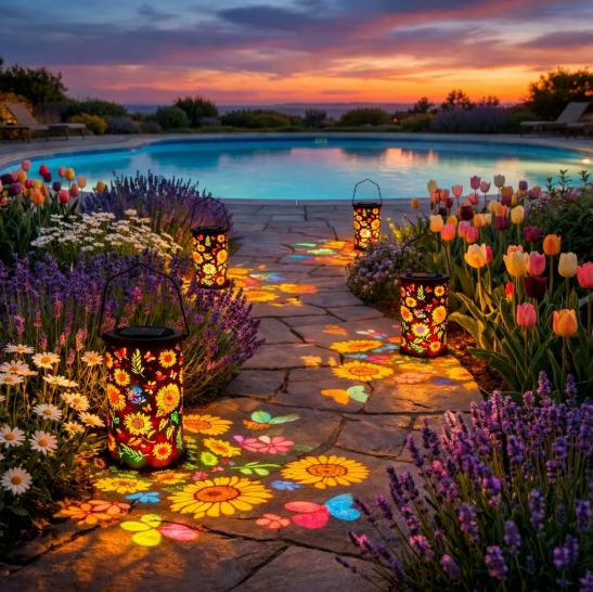 Luz solar decorativa para jardín y terraza LUXORHOME